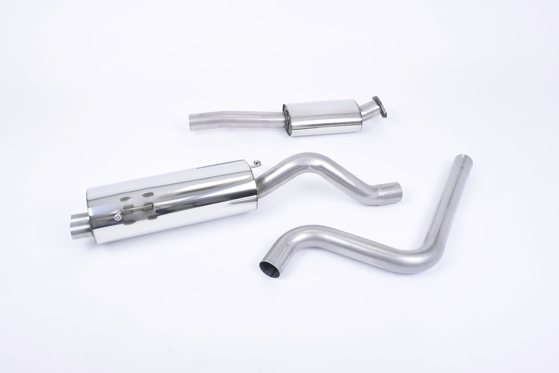 Milltek Sport Rennsport Abgasanlage passend für Ford Fiesta Mk7/7.5 ST 1.6T - resonated - titan geflämmte Endrohre