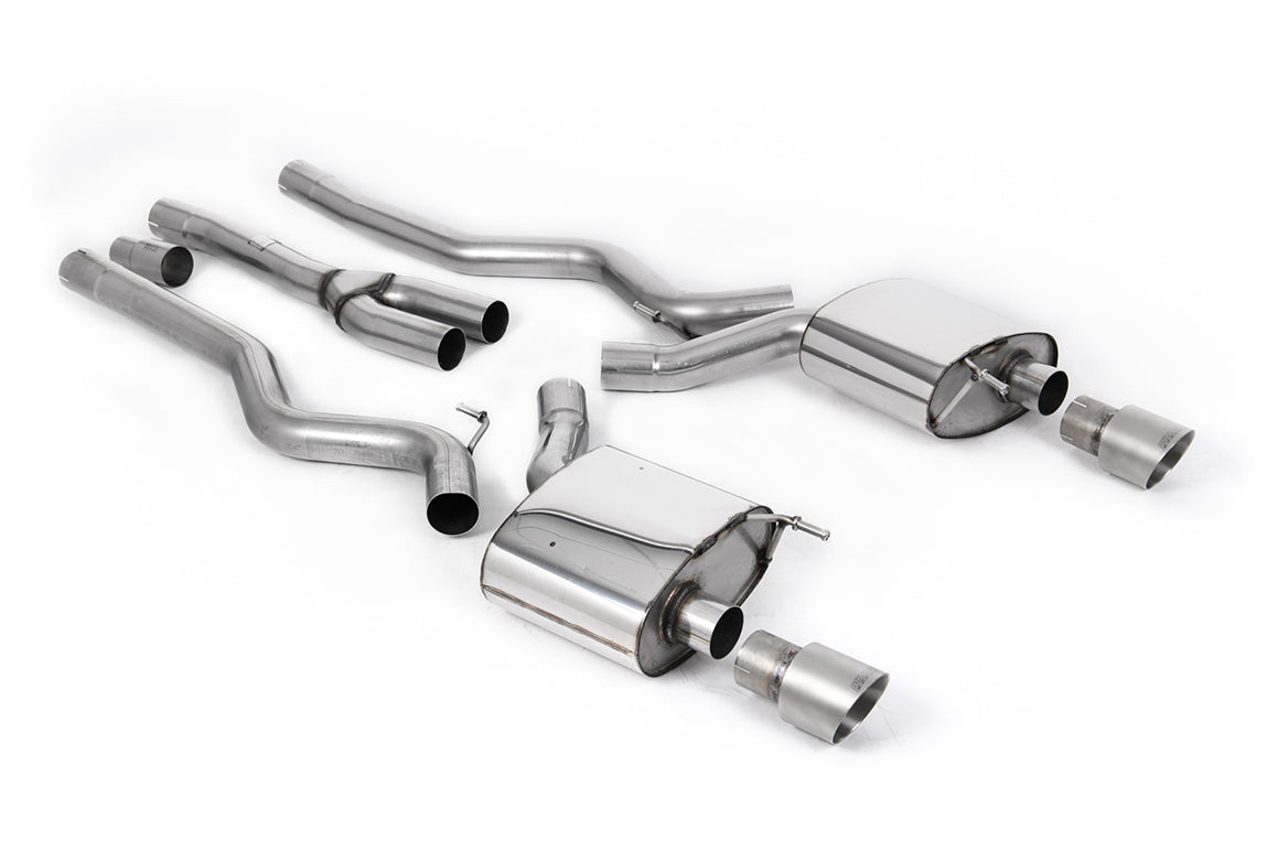 Milltek Sport Auspuffanlage passend für Ford Mustang 2.3 S550/S650 Fastback - titan Endrohre