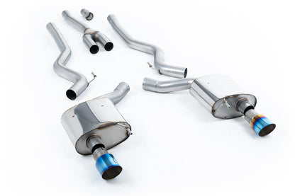 Milltek Sport Auspuffanlage passend für Ford Mustang 2.3 S550/S650 Fastback - titan geflämmte Endrohre