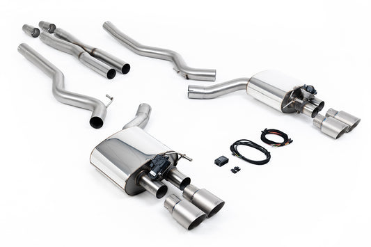 Milltek Sport Auspuffanlage passend für Ford Mustang 5.0 V8 GT Fastback - titan Endrohre