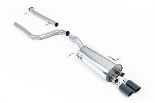 Milltek Sport Abgasanlage passend für Ford Fiesta Mk7/7.5 ST 1.6T - non-resonated - carbon Endrohre