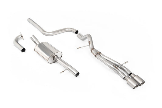 Milltek Sport Rennsport Abgasanlage passend für Ford Fiesta Mk7/7.5 1.0 mit Zetec S Heckschürze - non-resonated - titan En...