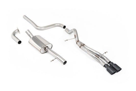 Milltek Sport Rennsport Abgasanlage passend für Ford Fiesta Mk7/7.5 1.0 mit Zetec S Heckschürze - non-resonated - schwarze...