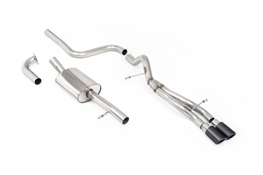 Milltek Sport Rennsport Abgasanlage passend für Ford Fiesta Mk7/7.5 1.0 mit Zetec S Heckschürze - non-resonated - carbon E...