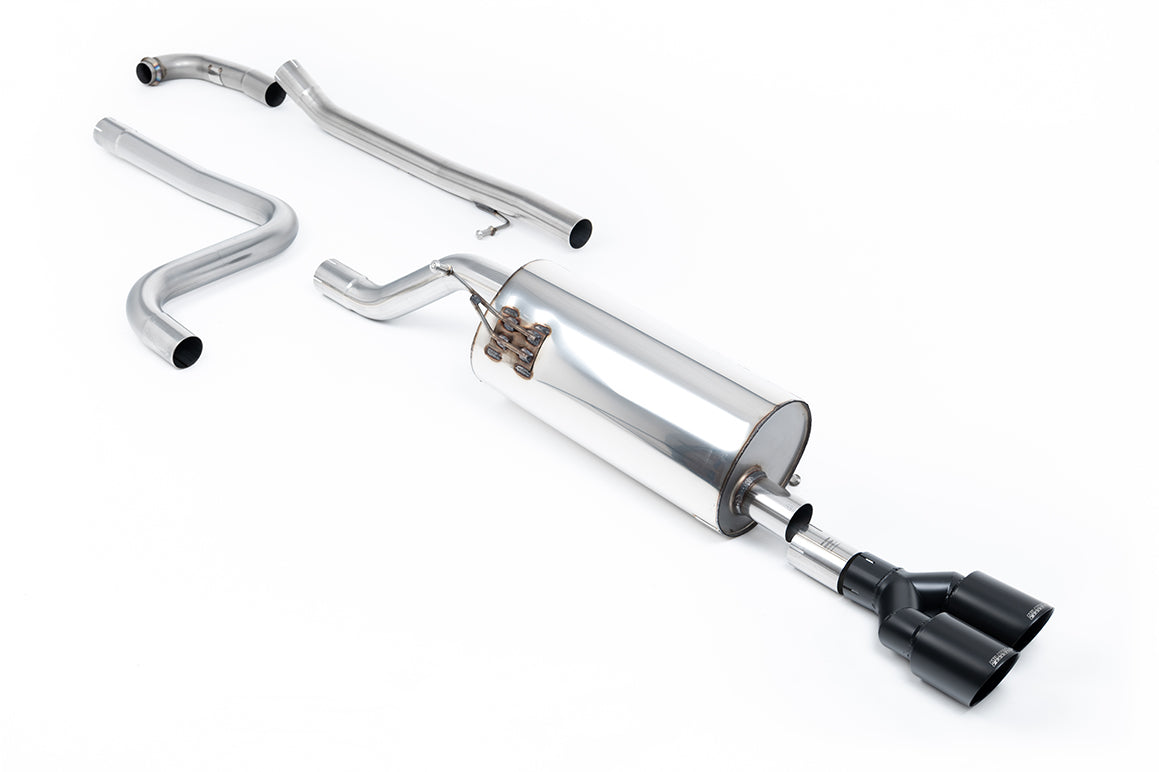 Milltek Sport Auspuffanlage passend für Ford Fiesta ST-Line Mk8 1.0T - schwarze Endrohre