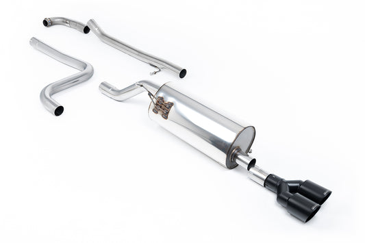 Milltek Sport Auspuffanlage passend für Ford Fiesta ST-Line Mk8 1.0T - schwarze Endrohre
