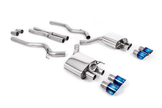 Milltek Sport Auspuffanlage passend für Ford Mustang 5.0 V8 GT Fastback/Facelift - titan Endrohre
