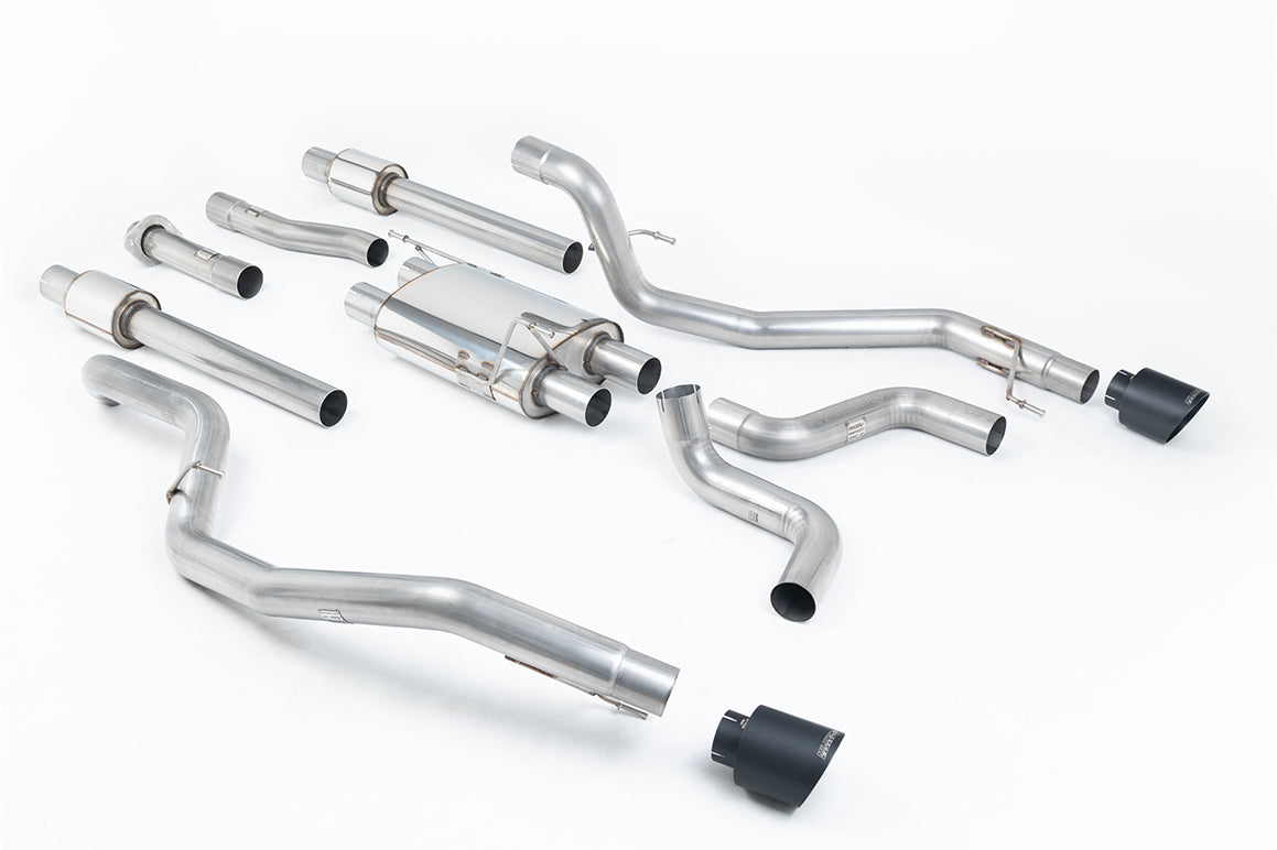 Milltek Sport Auspuffanlage passend für Ford F150 Raptor 3.5 V6 - schwarze Endrohre