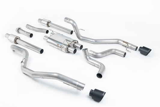 Milltek Sport Auspuffanlage passend für Ford F150 Raptor 3.5 V6 - schwarze Endrohre