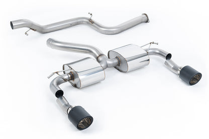 Milltek Sport Auspuffanlage passend für Ford Focus Mk2 RS 2.5T - carbon Endrohre