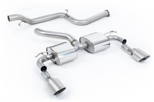 Milltek Sport Auspuffanlage passend für Ford Focus Mk2 RS 2.5T - titan Endrohre