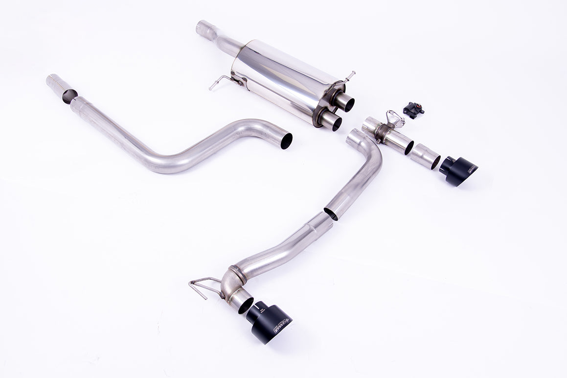 Milltek Sport Auspuffanlage passend für Ford Fiesta MK8 & MK8.5 ST 1.5 200PS ab BJ 10/2020 mit Maxton Ansatz - schwarze En...