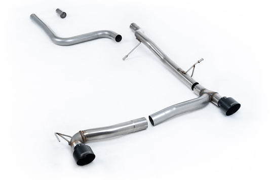 Milltek Sport Auspuffanlage passend für Ford Fiesta MK8 1.0T ST-Line - schwarze Endrohre