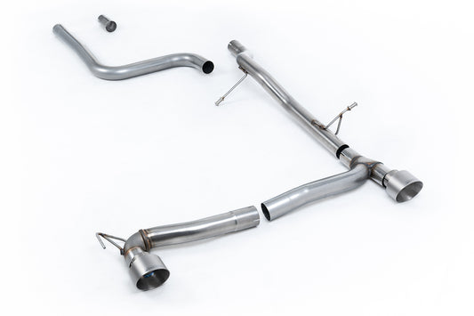 Milltek Sport Auspuffanlage passend für Ford Fiesta MK8 1.0T ST-Line - titan gebürstete Endrohre