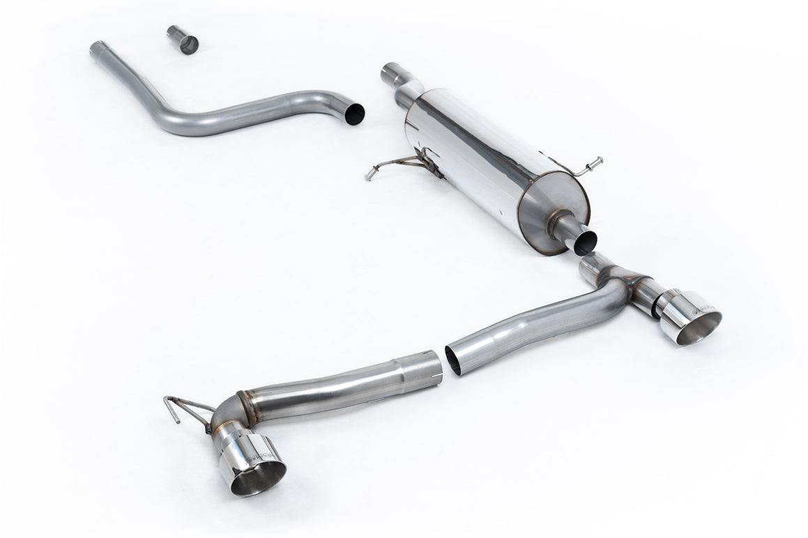 Milltek Sport Auspuffanlage passend für Ford Fiesta MK8 1.0EcoBoost 101PS 125PS ST-Line mit OPF für Maxton Ansatz - polier...