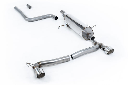 Milltek Sport Auspuffanlage passend für Ford Fiesta MK8 1.0EcoBoost 101PS 125PS ST-Line mit OPF für Maxton Ansatz - polier...