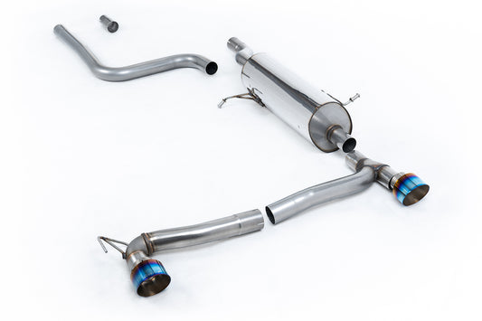Milltek Sport Auspuffanlage passend für Ford Fiesta MK8 1.0EcoBoost 101PS 125PS ST-Line mit OPF für Maxton Ansatz - blau g...