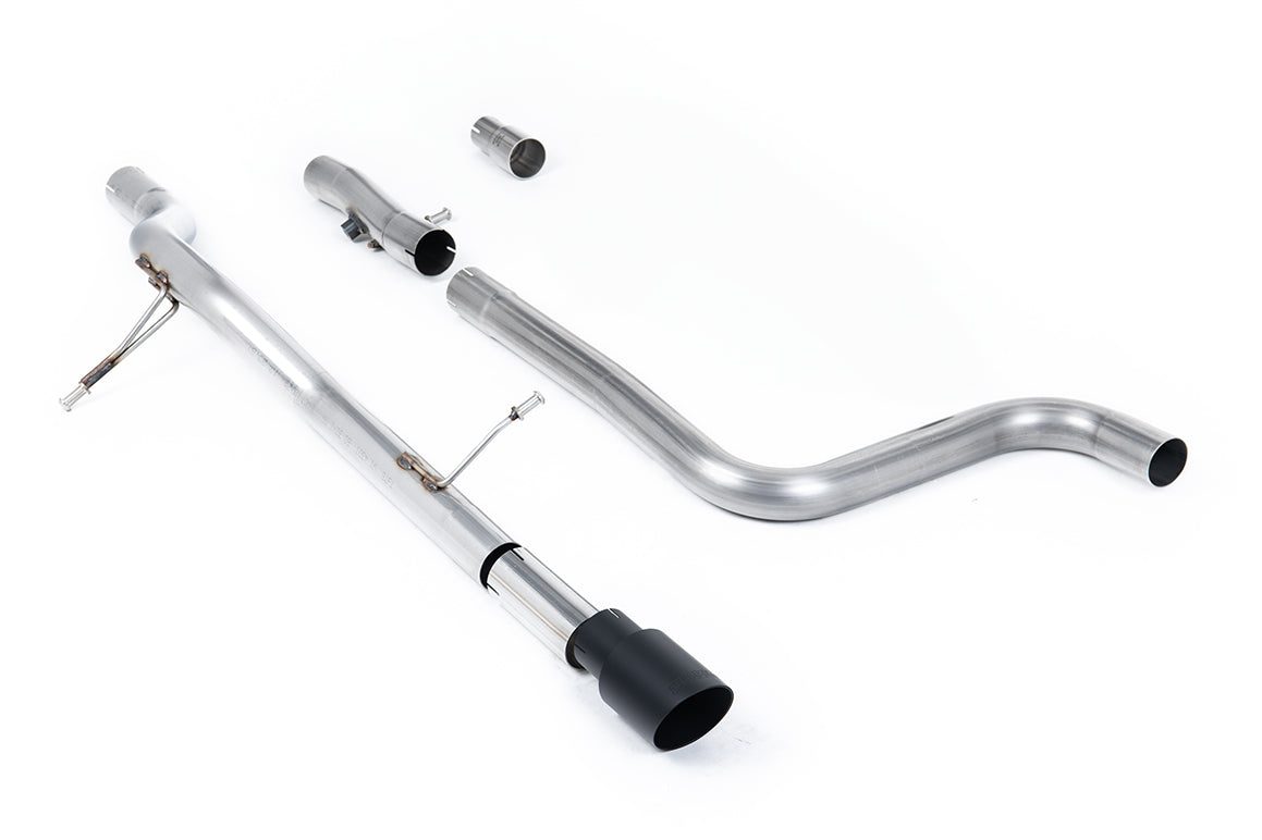 Milltek Sport Auspuffanlage passend für Ford Fiesta MK8 1.0T ST-Line - schwarze Endrohre
