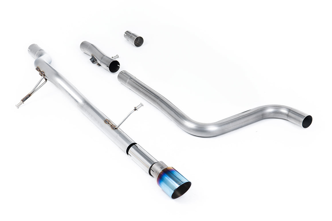 Milltek Sport Auspuffanlage passend für Ford Fiesta MK8 1.0T ST-Line - titan geflämmte Endrohre