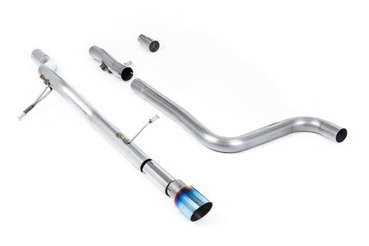Milltek Sport Auspuffanlage passend für Ford Fiesta MK8 1.0T ST-Line - titan geflämmte Endrohre