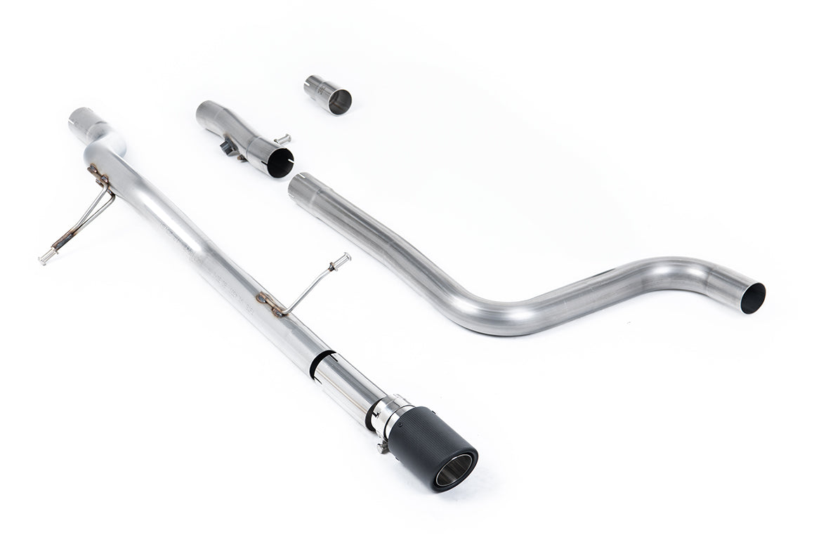 Milltek Sport Auspuffanlage passend für Ford Fiesta MK8 1.0T ST-Line - carbon Endrohre