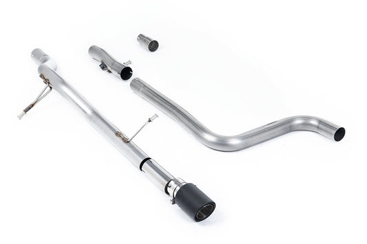 Milltek Sport Auspuffanlage passend für Ford Fiesta MK8 1.0T ST-Line - carbon Endrohre