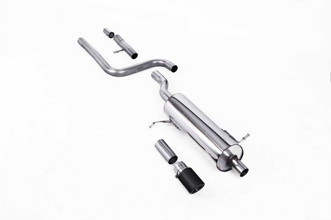 Milltek Sport Auspuffanlage passend für Ford Fiesta MK8 1.0T ST-Line - carbon Endrohre