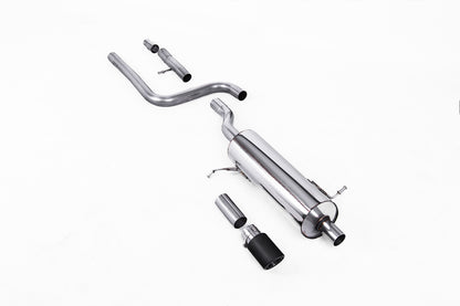 Milltek Sport Auspuffanlage passend für Ford Fiesta MK8 1.0T ST-Line - carbon Endrohre