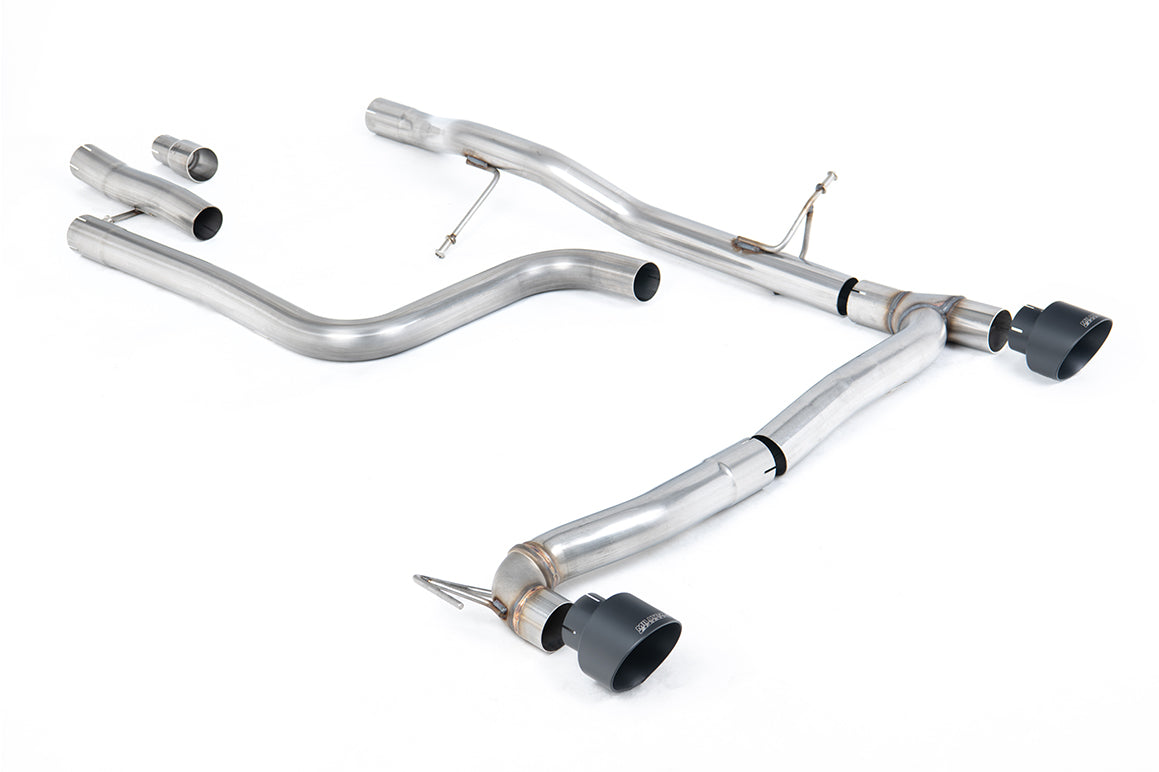 Milltek Sport Auspuffanlage passend für Ford Fiesta MK8 1.0T ST-Line - schwarze Endrohre