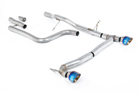Milltek Sport Auspuffanlage passend für Ford Fiesta MK8 1.0T ST-Line - titan geflämmte Endrohre