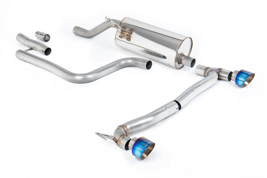 Milltek Sport Auspuffanlage passend für Ford Fiesta MK8 1.0EcoBoost 155PS ST-Line mit OPF für Maxton Ansatz - blau geflämm...