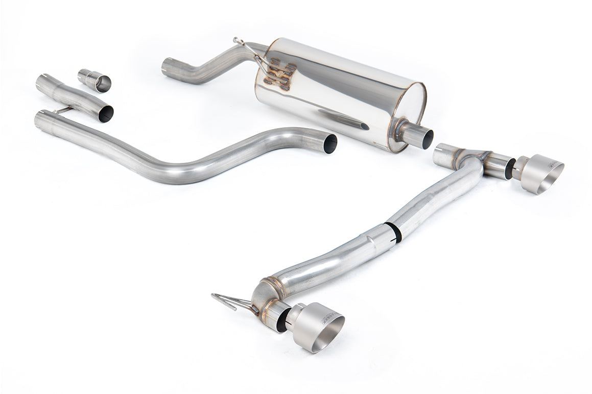 Milltek Sport Auspuffanlage passend für Ford Fiesta MK8 1.0EcoBoost 155PS ST-Line mit OPF für Maxton Ansatz - gebürstete T...