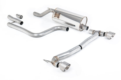 Milltek Sport Auspuffanlage passend für Ford Fiesta MK8 1.0EcoBoost 155PS ST-Line mit OPF für Maxton Ansatz - gebürstete T...