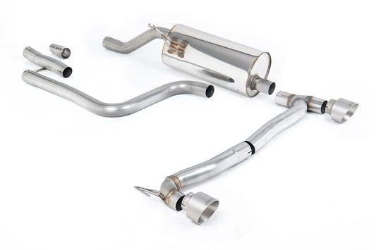 Milltek Sport Auspuffanlage passend für Ford Fiesta MK8 1.0EcoBoost 155PS ST-Line mit OPF für Maxton Ansatz - gebürstete T...
