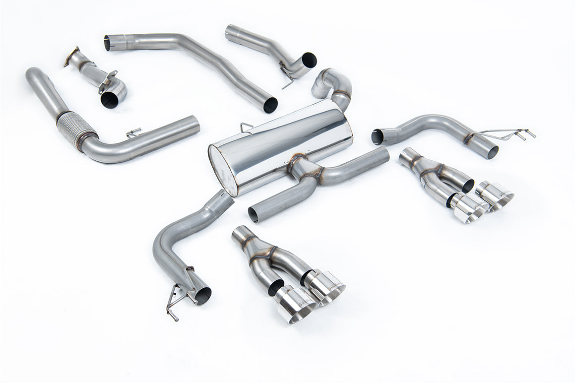 Milltek Sport Auspuffanlage passend für Honda Acura Civic Type R FK2 Turbocharged 2.0 i-VTEC - polierte Endrohre