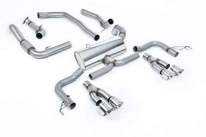 Milltek Sport Auspuffanlage passend für Honda Acura Civic Type R FK2 Turbocharged 2.0 i-VTEC - polierte Endrohre