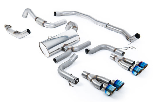 Milltek Sport Auspuffanlage passend für Honda Acura Civic Type R FK2 Turbocharged 2.0 i-VTEC - titan Endrohre