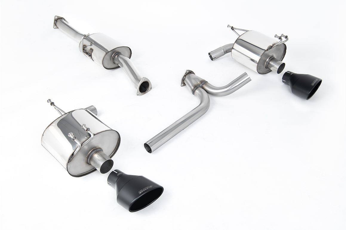 Milltek Sport Auspuffanlage passend für Honda Acura S2000 2.0 & 2.2 AP2 - schwarze Endrohre