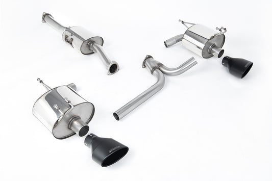 Milltek Sport Auspuffanlage passend für Honda Acura S2000 2.0 & 2.2 AP2 - schwarze Endrohre