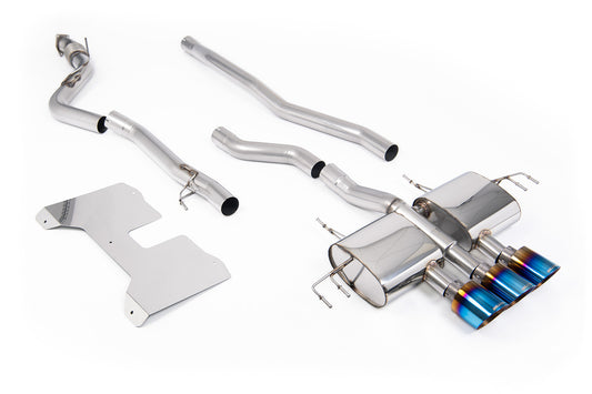 Milltek Sport Auspuffanlage passend für Honda Acura Civic Type R FL5 2.0 I-VTEC (lautere Version) - titan geflämmte Endrohre