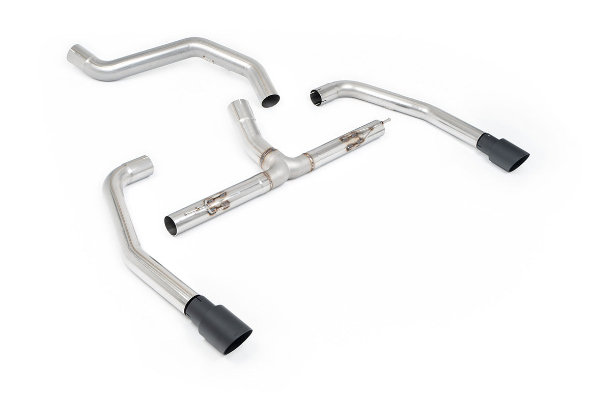 Milltek Sport Abgasanlage passend für Ineos Quatermaster B57 Diesel & B58 3.0 - non-resonated - schwarze Endrohre