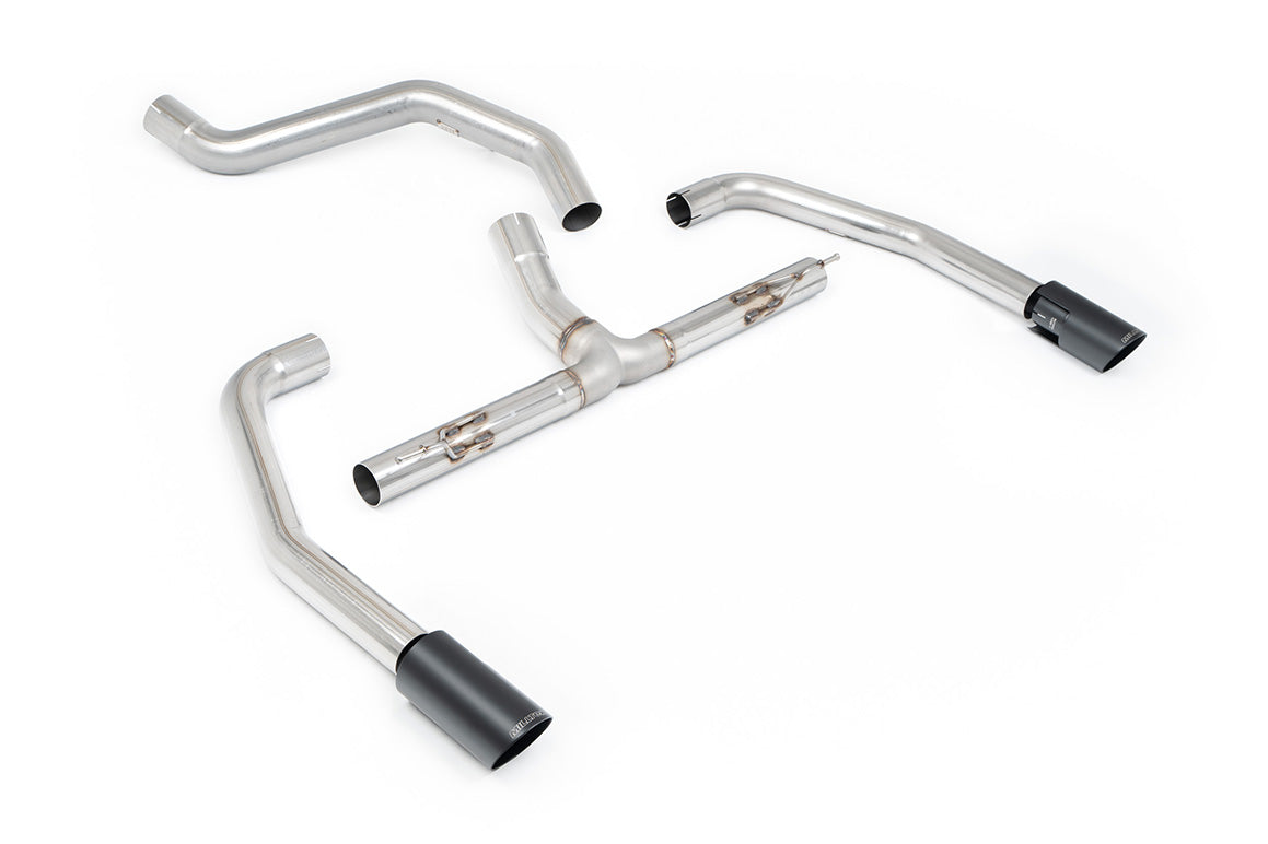 Milltek Sport Abgasanlage passend für Ineos Quatermaster B57 Diesel & B58 3.0 - non-resonated - schwarze Endrohre mit vers...