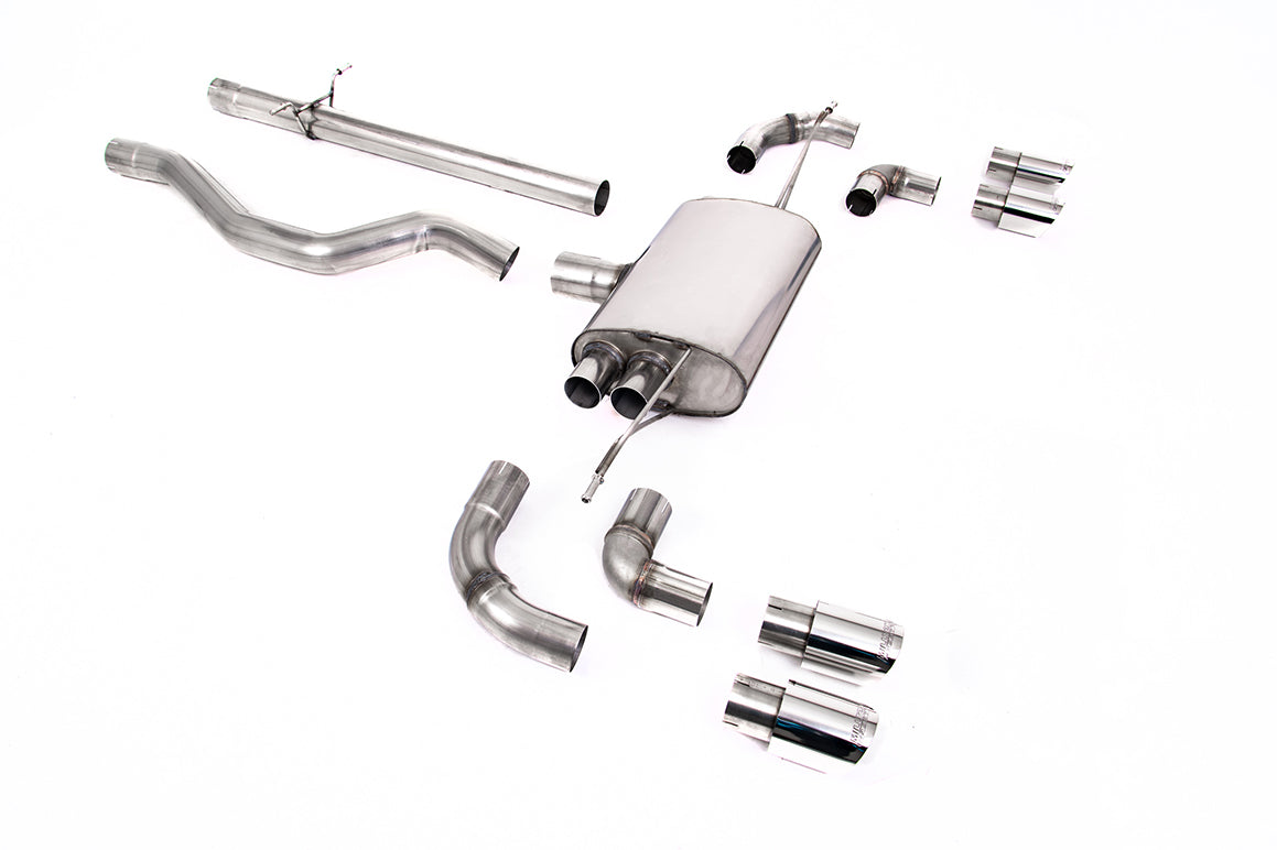 Milltek Sport Auspuffanlage passend für Land Rover Range Rover Defender 110 3.0 I6 P400 - polierte Endrohre