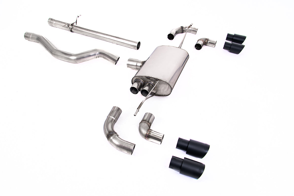 Milltek Sport Auspuffanlage passend für Land Rover Range Rover Defender 110 3.0 I6 P400 - schwarze Endrohre