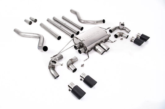 Milltek Sport Auspuffanlage passend für Land Rover / Range Defender 110 5.0 V8 - carbon Endrohre
