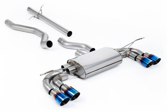 Milltek Sport Abgasanlage passend für Land Rover / Range Rover Defender 130 3.0 I6 P400 non-resonated - titan-geflämmte En...