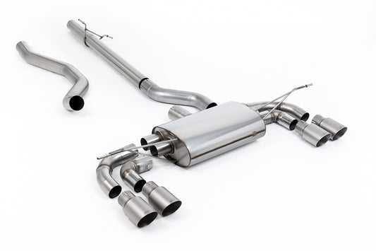 Milltek Sport Abgasanlage passend für Land Rover / Range Rover Defender 130 2.0 I4 P300 & P400e - non-resonated - Titan En...