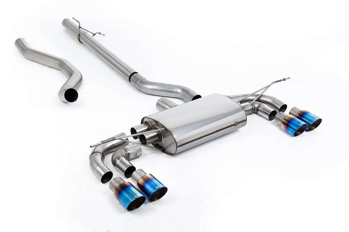 Milltek Sport Abgasanlage passend für Land Rover / Range Rover Defender 130 2.0 I4 P300 & P400e - non-resonated - titan-ge...