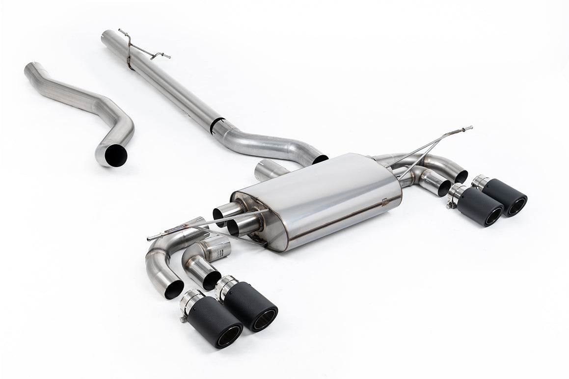 Milltek Sport Abgasanlage passend für Land Rover / Range Rover Defender 130 2.0 I4 P300 & P400e - non-resonated - Carbon E...