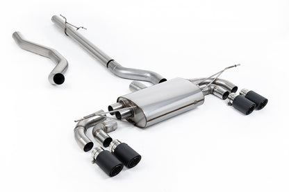 Milltek Sport Abgasanlage passend für Land Rover / Range Rover Defender 130 2.0 I4 P300 & P400e - non-resonated - Carbon E...